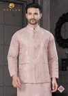 Pink Outluk Wedding Collection Vol 31 Viscose With Embroidery Work Kurta With Koti Bottom 3101 